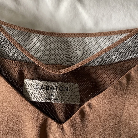 BABATON Mesh Spaghetti Strap Ciro Slip Dress - Picture 9 of 11